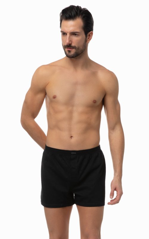 Minerva Single Jersey Φαρδύ Ανδρικό Βαμβακερό Boxer με άνοιγμα