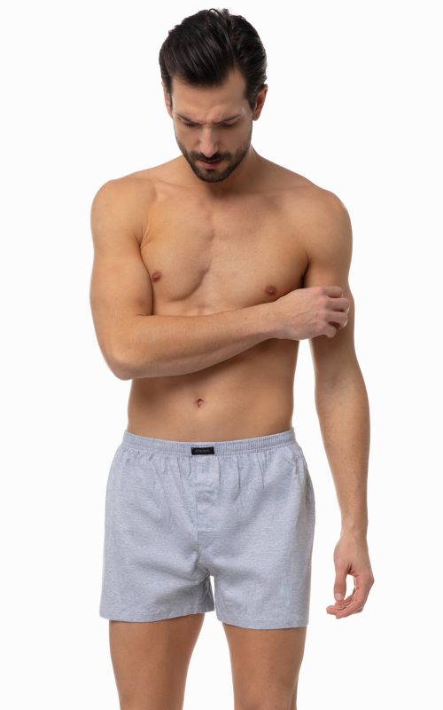 Minerva Single Jersey Φαρδύ Ανδρικό Βαμβακερό Boxer με άνοιγμα