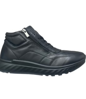 Boxer 19262 Δερμάτινα Μαύρο Ανδρικά Μποτάκια Ανατομικά