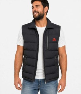 Castor Αμάνικο Χειμωνιατικο γιλέκο  Puffer 1105 Μαύρο - M