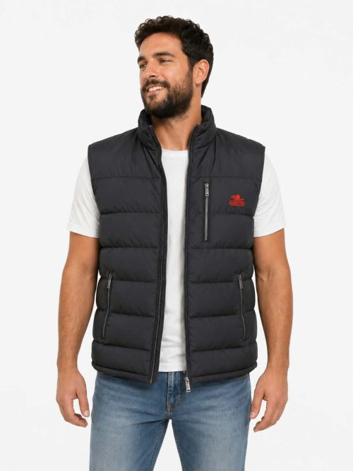 Castor1105black-2.jpg Castor Αμάνικο Χειμωνιατικο γιλέκο Puffer 1105 Μαύρο - M