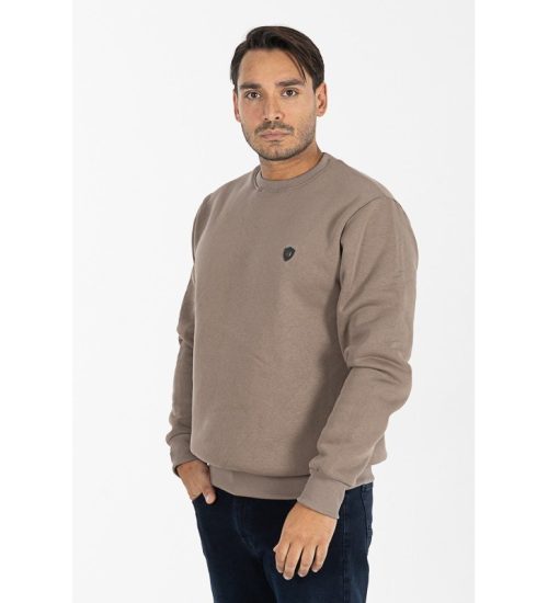 Everbest Ανδρικό Φούτερ Λαιμόκοψη Μονόχρωμο 261 000