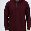 Everbest2000.030-4 Everbest 261-036-0 Ανδρική Μπλούζα Πόλο Χοντρή ριπ με μπλε εσωτερικό χρώμα στην πατιλέτα