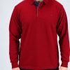 Everbest2000.030-5 Everbest 261-036-0 Ανδρική Μπλούζα Πόλο Χοντρή ριπ με μπλε εσωτερικό χρώμα στην πατιλέτα
