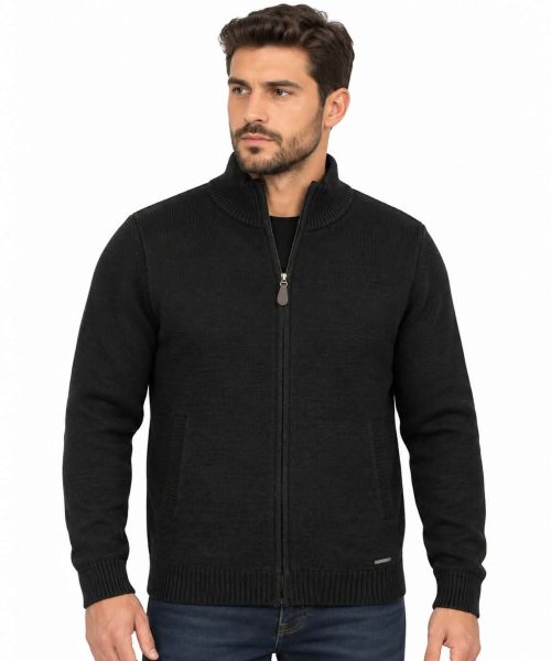 LextonSinil2000.032-2 Lexton 19.38SINIL Cardigan – Ανδρική Πλεκτή Ζακέτα από Σενίλ